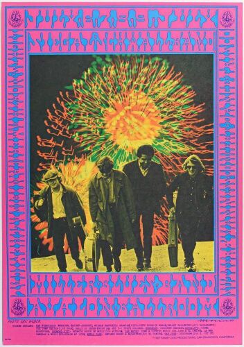 1967 FD-70 Miller Blues Band Avalon Ballroom Poster Near Mint 87