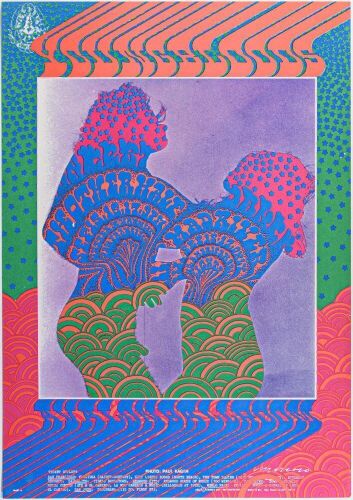 1967 FD-81 Youngbloods The Other Half Avalon Ballroom RP2 Poster Near Mint 89