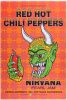 1991 BGP-51 Red Hot Chili Peppers Nirvana Pearl Jam NYE Cow Palace Poster Near Mint 89