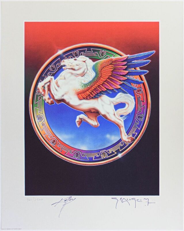1997 Mouse & Kelley Steve Miller Band Book of Dreams LE Signed Mouse & Kelley Print Near Mint 85