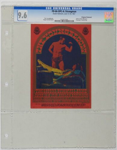1967 FD-66 The Youngbloods Avalon Ballroom Postcard CGC 9.6