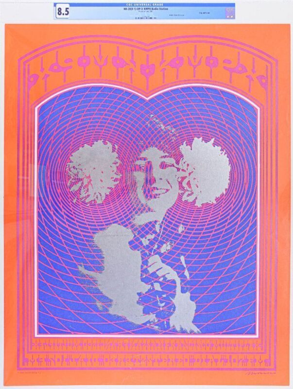 1967 NR-20 KMPX Radio Station Advertisement San Francisco Multiplex Poster CGC 8.5