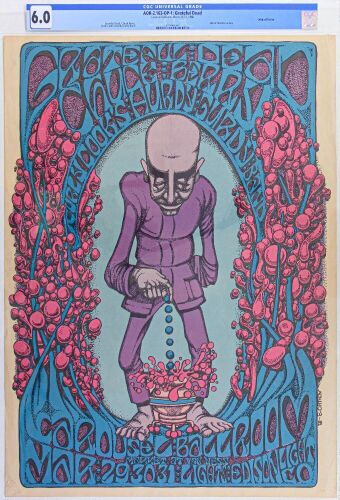 1968 AOR-2.163 Grateful Dead Chuck Berry Carousel Ballroom Poster CGC 6.0
