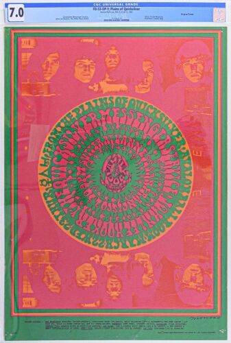 1967 FD-53 Quicksilver Messenger Service John Lee Hooker Avalon Ballroom Poster CGC 7.0