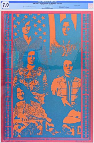 1967 NR-3 Big Brother & The Holding Company The Matrix Poster CGC 7.0
