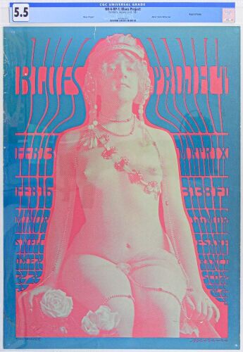 1967 NR-6 Blues Project The Matrix Poster CGC 5.5