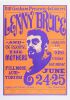 1966 BG-13 Lenny Bruce Frank Zappa The Mothers Fillmore Auditorium RP3 Poster Near Mint 87