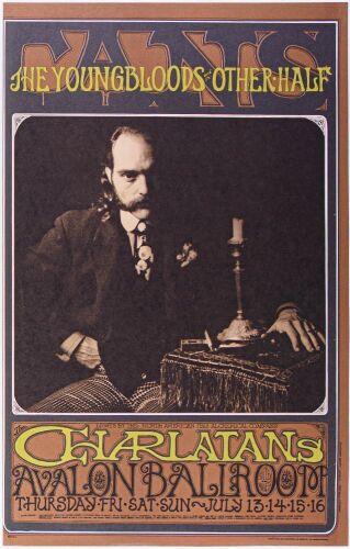 1967 FD-71 The Charlatans Avalon Ballroom Poster Near Mint 89