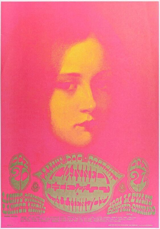 1967 FD-D7 Canned Heat 1601 W Evans Street Denver Poster Near Mint 81