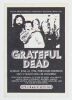 1973 Grateful Dead Portland Coliseum Handbill Near Mint 87