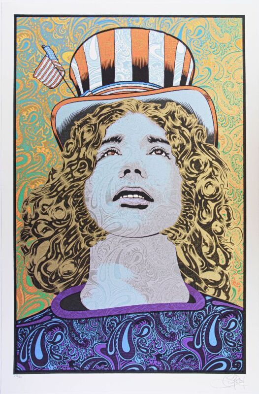 2017 Chuck Sperry Jerry Garcia Spring LE Signed Sperry Poster Near Mint 89