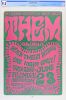 1966 BG-12 Them with Van Morrison Fillmore Auditorium RP2 Poster CGC 9.2