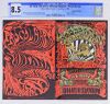 1968 BG-142 & 143 Jefferson Airplane Santana Fillmore West Double Postcard CGC 8.5