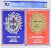 1968 BG-150 & 151 Santana Steve Miller Band Fillmore West Double Postcard CGC 8.5