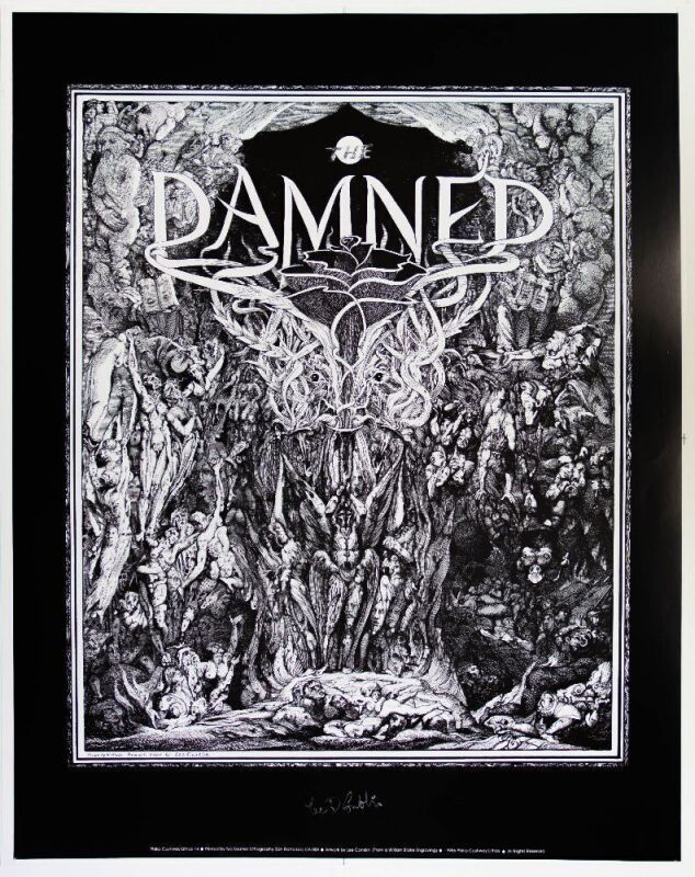 1987 PCL-4 Lee Conklin The Damned Poster Excellent 79
