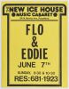 1975 Flo & Eddie New Ice House Pasadena Flyer Excellent 73