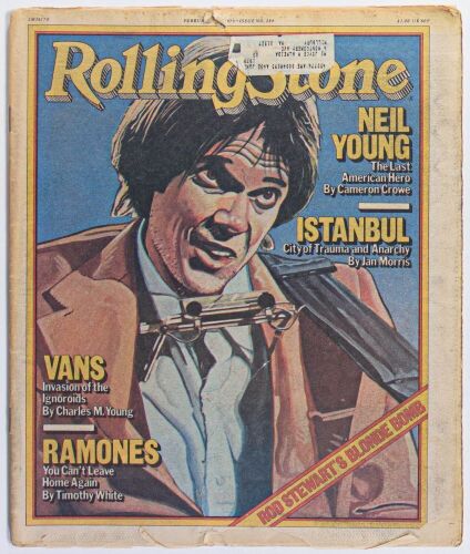 1979 Neil Young The Ramones Rolling Stone Magazine Issue #284 Extra Fine 69