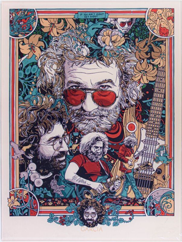 2024 Tyler Stout Jerry Garcia Acrylic Panel Print