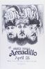 1974 Dr. John Armadillo World Headquarters Austin Poster Near Mint 85