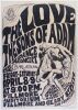1966 FD-4 Love Sons Of Adam The Charlatans Fillmore Auditorium Signed Wilson Poster Extra Fine 67 Restored