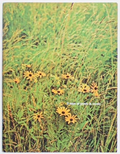 1969 Woodstock Music & Art Festival Program Near Mint 83