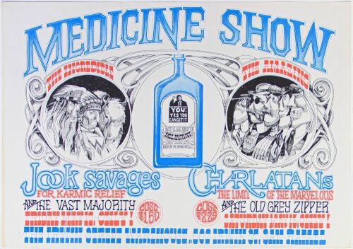 1967 AOR-2.300 The Charlatans Irwin Street Warehouse San Rafael Poster Near Mint 81