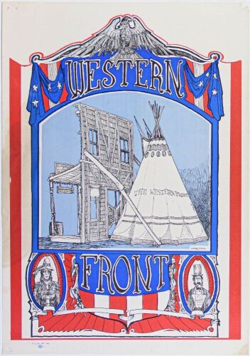 1967 AOR-2.202 Greg Irons The Western Front First Venue Poster Extra Fine 67