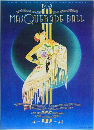 1979 AOR-4.60 Margo St. James Masquerade Ball Poster Near Mint 87