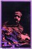 1972 Jimi Hendrix The Third Eye Flocked Blacklight Headshop Poster Extra Fine 65