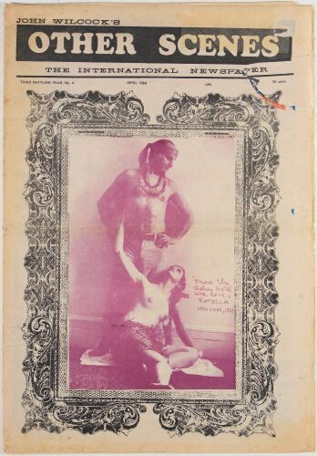 1969 John Wilcock's Other Scenes Vol. 3 No. 4 International Newspaper Extra Fine 69