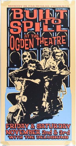2005 Built to Spill Ogden Theatre Devner LE Signed Kuhn Poster Mint 91