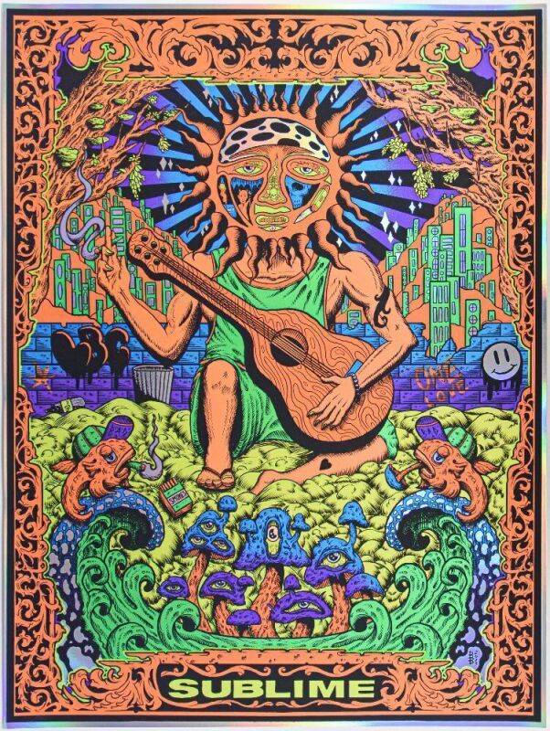 2023 Bowen Bramwell Sublime What I Got Rainbow LE Foil Poster Near Mint 87