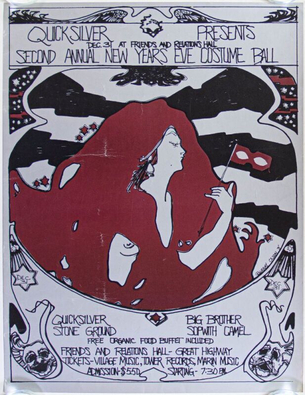 1971 Quicksilver Messenger Service Big Brother Friends and Relations Hall Extra Fine 67