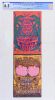 1968 BG-129 & 130 Big Brother And The Holding Company Jeff Beck Group Fillmore West Double Postcard CGC 6.5