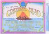 1970 AOR-4.101 Grateful Dead NRPS Sacramento Memorial Auditorium Signed Roger Shepherd Poster CGC 8.0