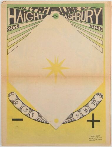 1968 Haight Ashbury Tribune Vol. 1 No. 7 Underground Newspaper Near Mint 85