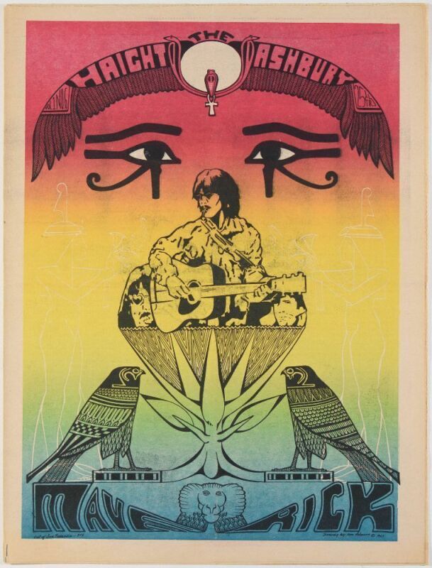 1967 Haight Ashbury Maverick Vol. 1 No. 6 Underground Newspaper Near Mint 85