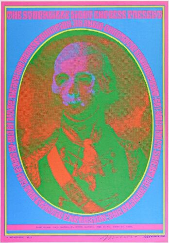 1967 NR-13A The Plastic Explosion Webbs In Stockton Signed Moscoso Poster Mint 91