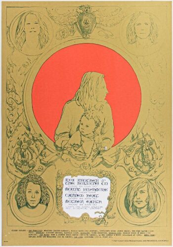 1967 FD-72 Big Brother Janis Joplin Avalon Ballroom RP2 Poster Near Mint 85