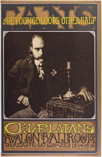 1967 FD-71 The Charlatans Avalon Ballroom RP2 Poster Mint 91