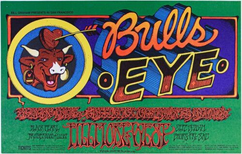 1968 BG-137 Creedence Clearwater Revival Albert King Fillmore West Poster Near Mint 87