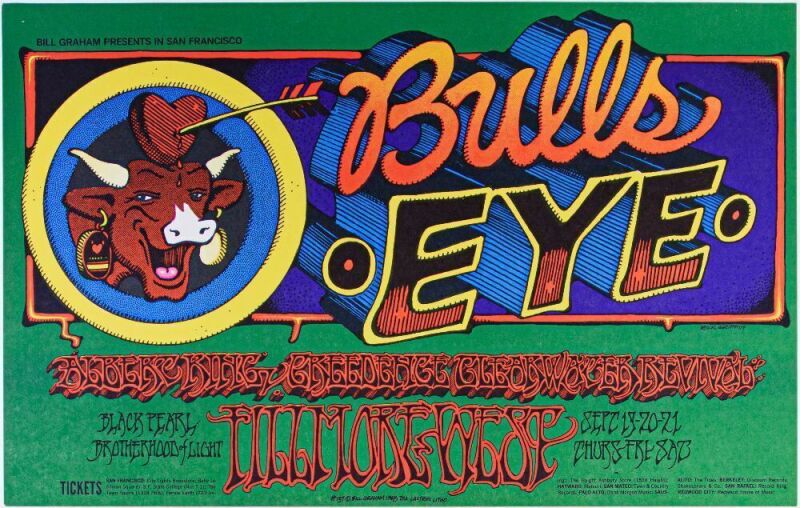 1968 BG-137 Creedence Clearwater Revival Albert King Fillmore West Poster Near Mint 87