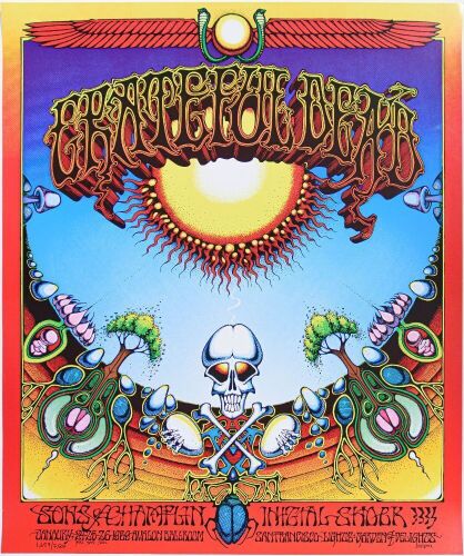 1969 AOR-2.24 Grateful Dead Aoxomoxoa Avalon Ballroom RP5 Poster Near Mint 89
