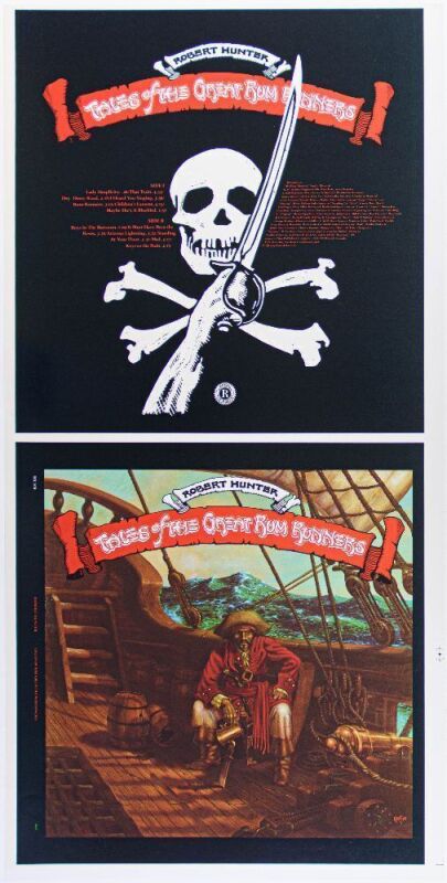 1974 Robert Hunter Tales of the Great Rum Runners Uncut Album Slick Near Mint 87