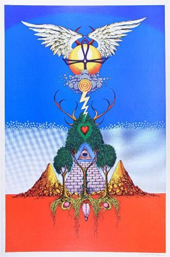 1968 The Unnameable Rick Griffin Headshop Poster Near Mint 87