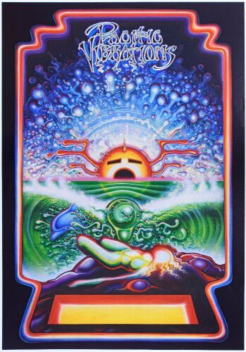 1989 Rick Griffin Pacific Vibrations Second Printing Poster Near Mint 89