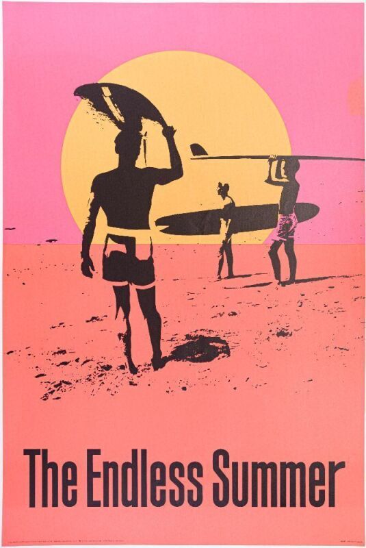 1987 The Endless Summer Headshop Poster Near Mint 85