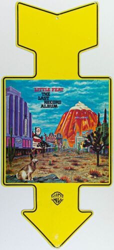 1975 Little Feat The Last Record Album Warner Brothers Cardboard Promo Display Extra Fine 65