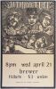 1971 Jethro Tull Brewer Field House Missouri Poster Extra Fine 65