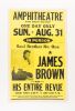 1969 James Brown Chicago International Amphitheatre Cardboard Poster Extra Fine 65